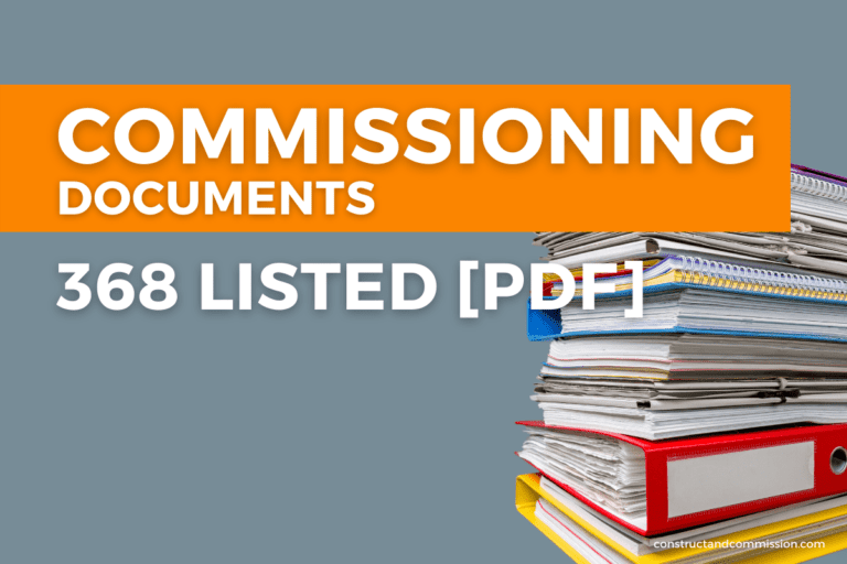 Commissioning Documents Listed