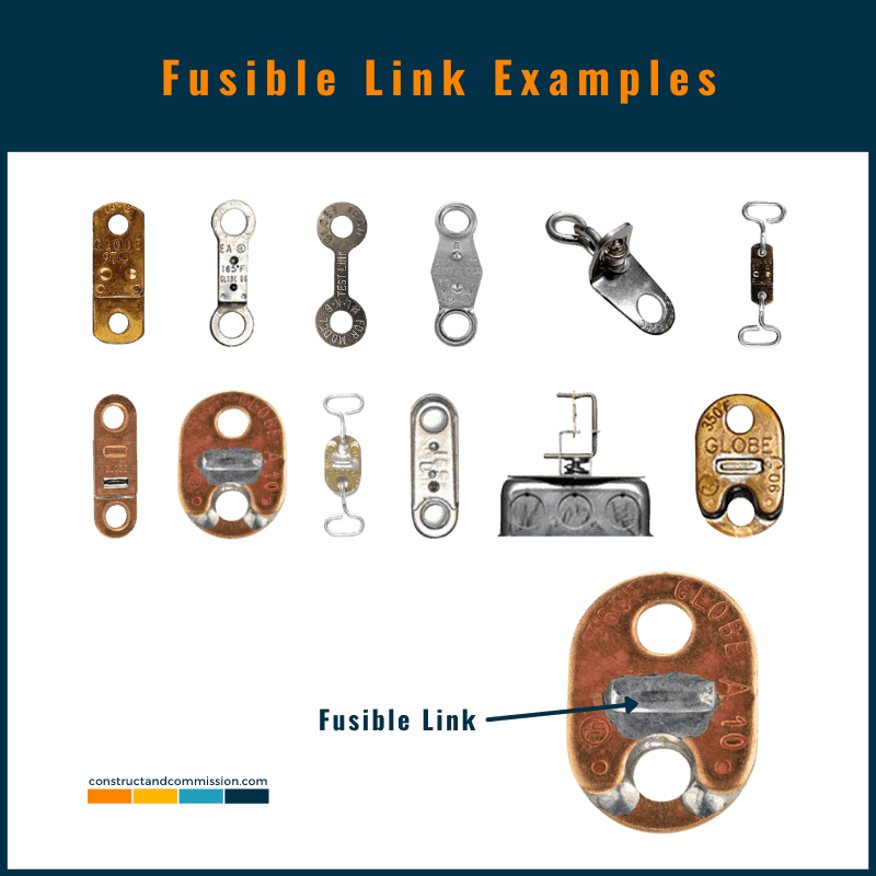 fusible link fire damper