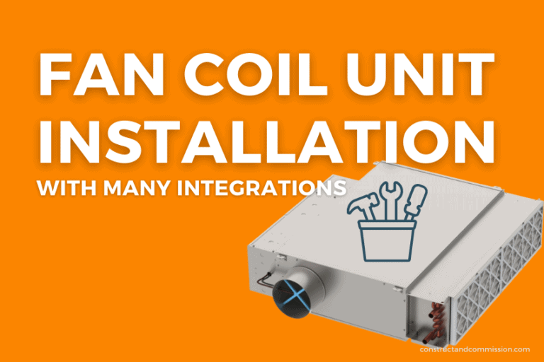 how to install a fan coil unit