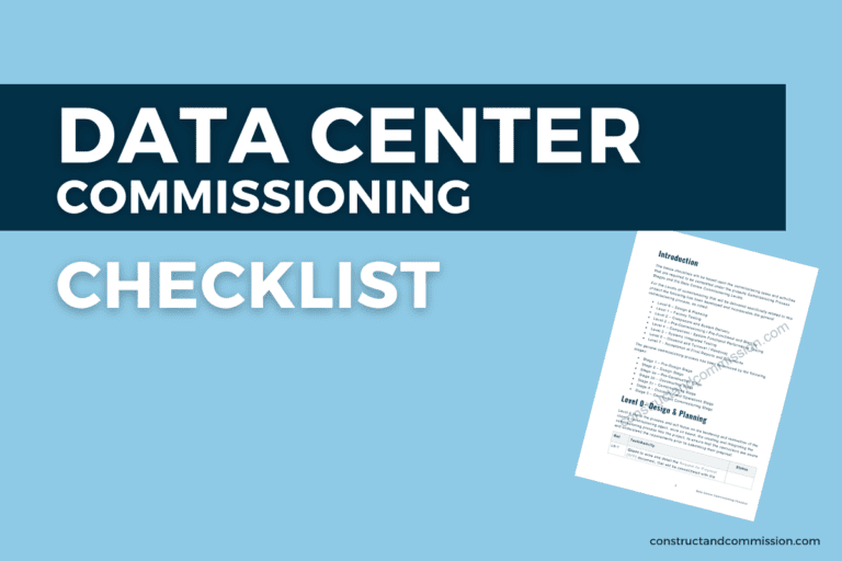 Data Center Commissioning Checklist