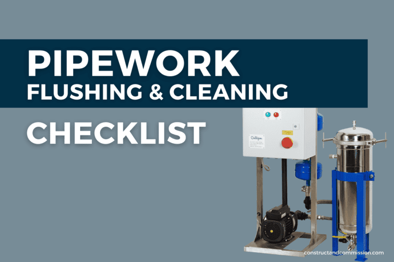 [049j] B-Pipework Flushing and Cleaning Checklist Front