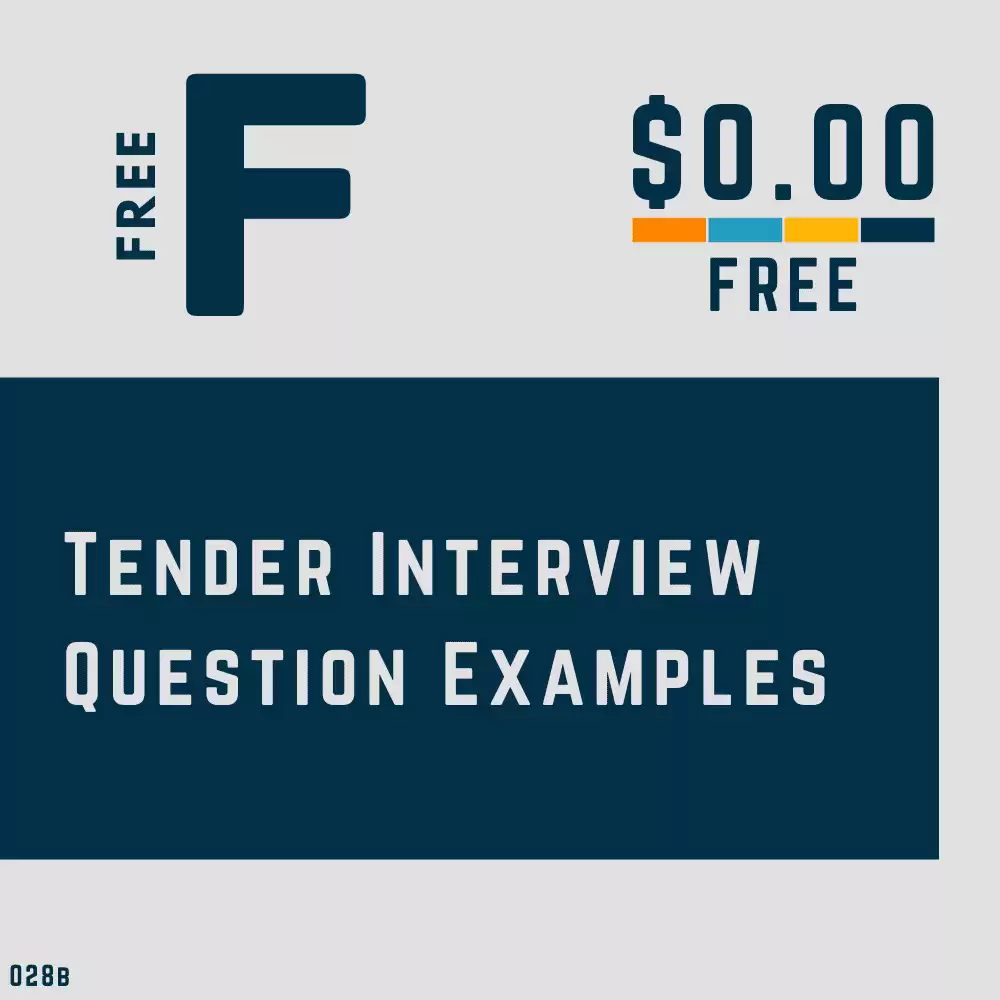 Tender Interview Questions [PDF]