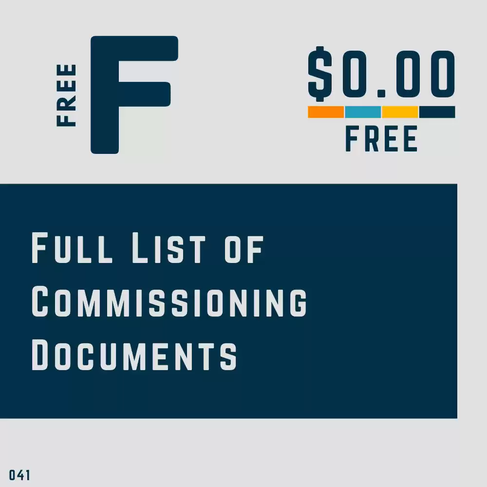 Commissioning Documents Listed [PDF]
