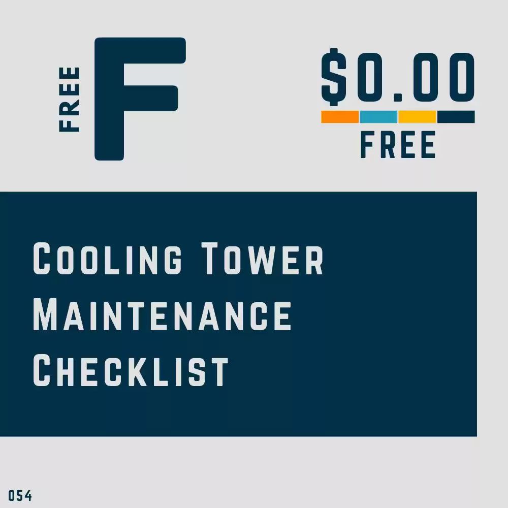 Cooling Tower Preventative Maintenance Checklist [MS WORD]