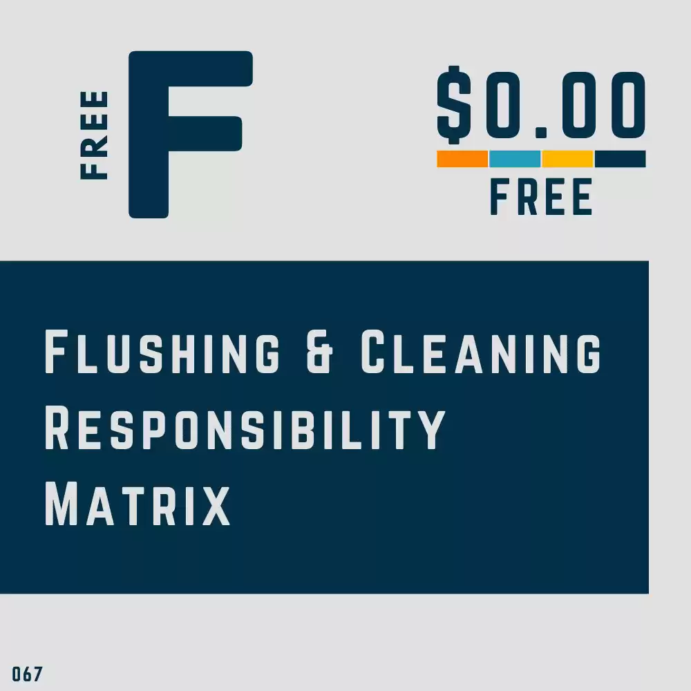 Flushing & Chemical Cleaning Responsibilities [MS Word]