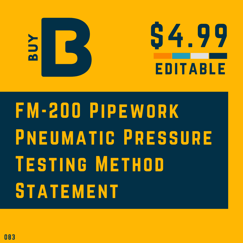 FM-200 Pneumatic Pressure & Puff Testing Method Statement Template [MS Word]