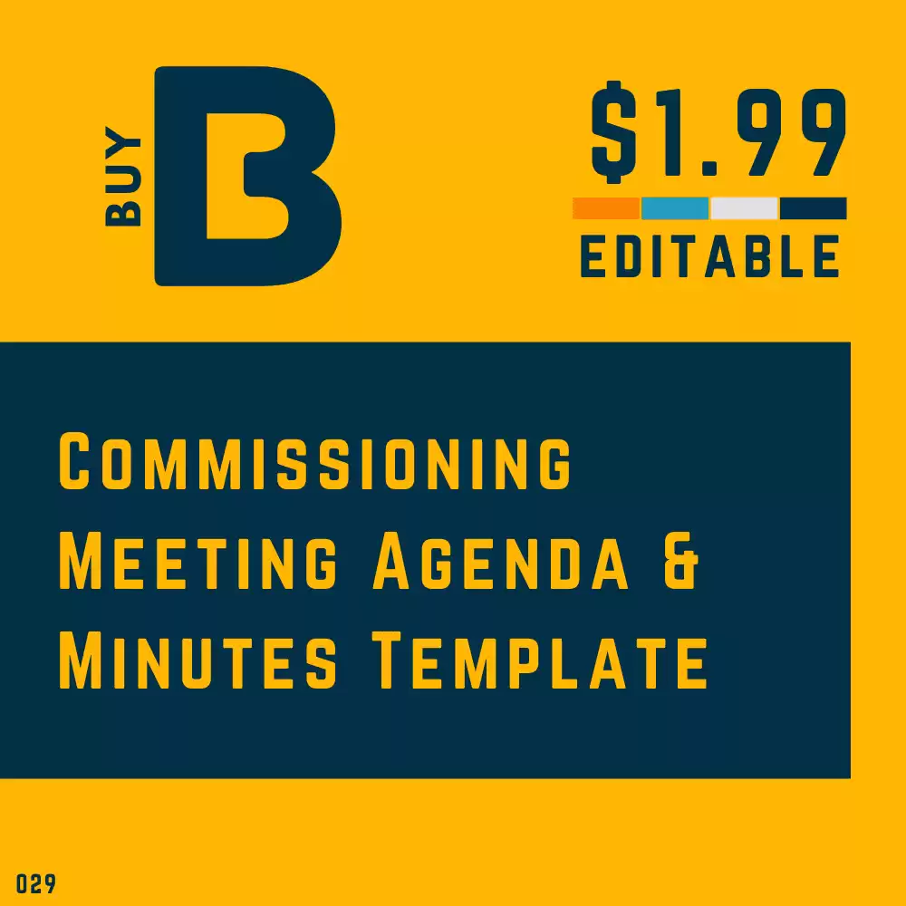 Commissioning Minutes and Agenda [MS Word]
