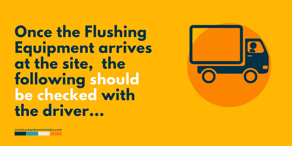 Flushing and Chemical Cleaning Pipework Delivery Checklist
