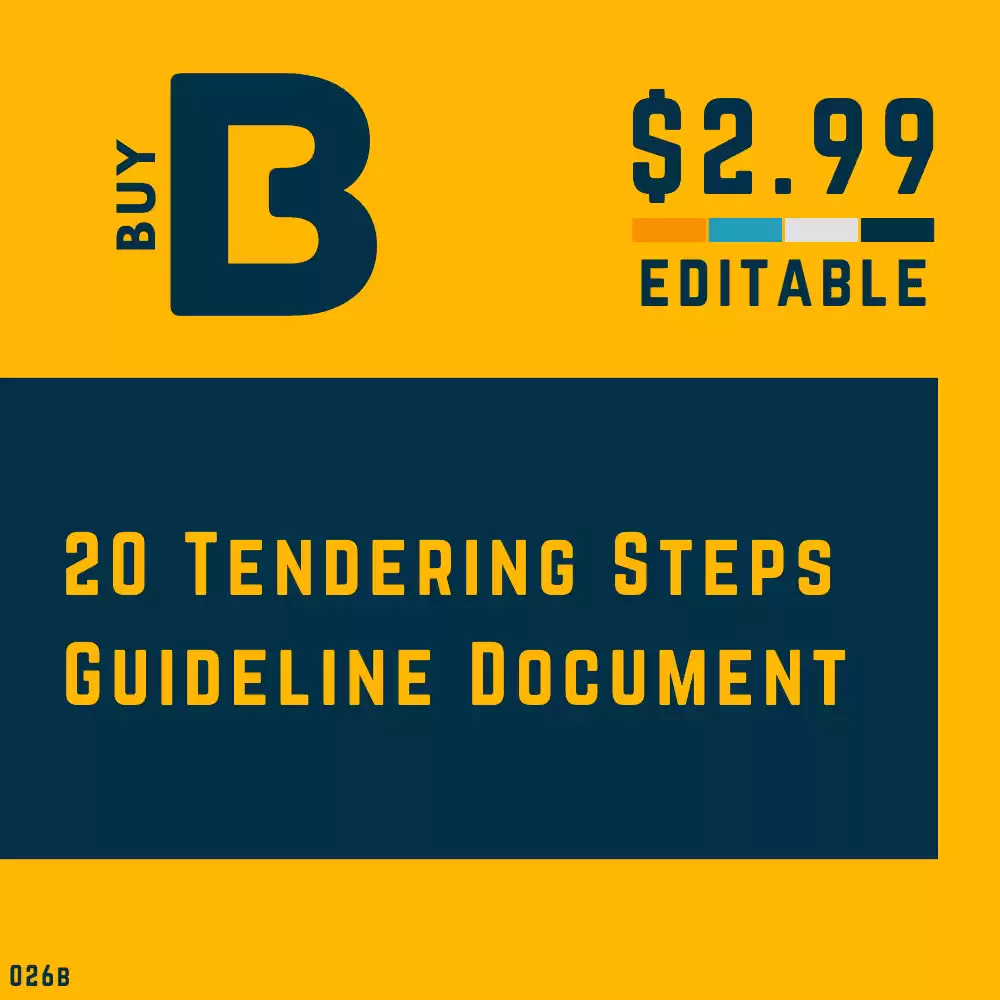 20 Steps for Tendering Guideline [MS Word]