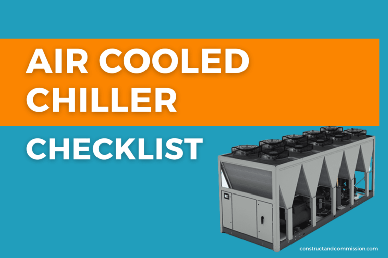 Air Cooled Chiller Pre-Functional Checklist