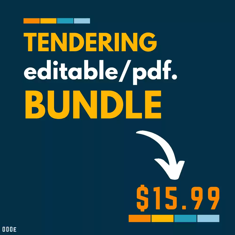Tendering Editable/PDF Bundle
