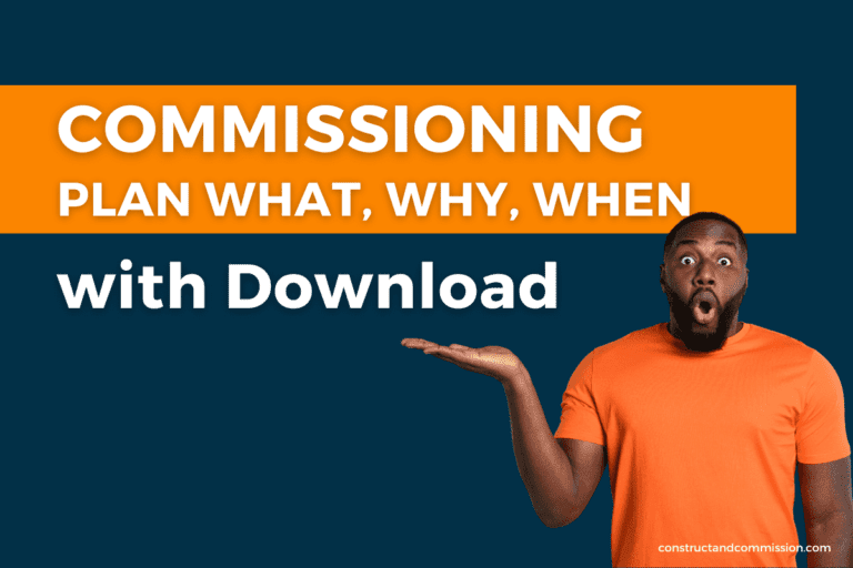 013-Commissioning Plan Template and Explanation with Download