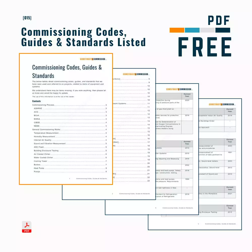 Commissioning Codes, Guides & Standards [PDF]