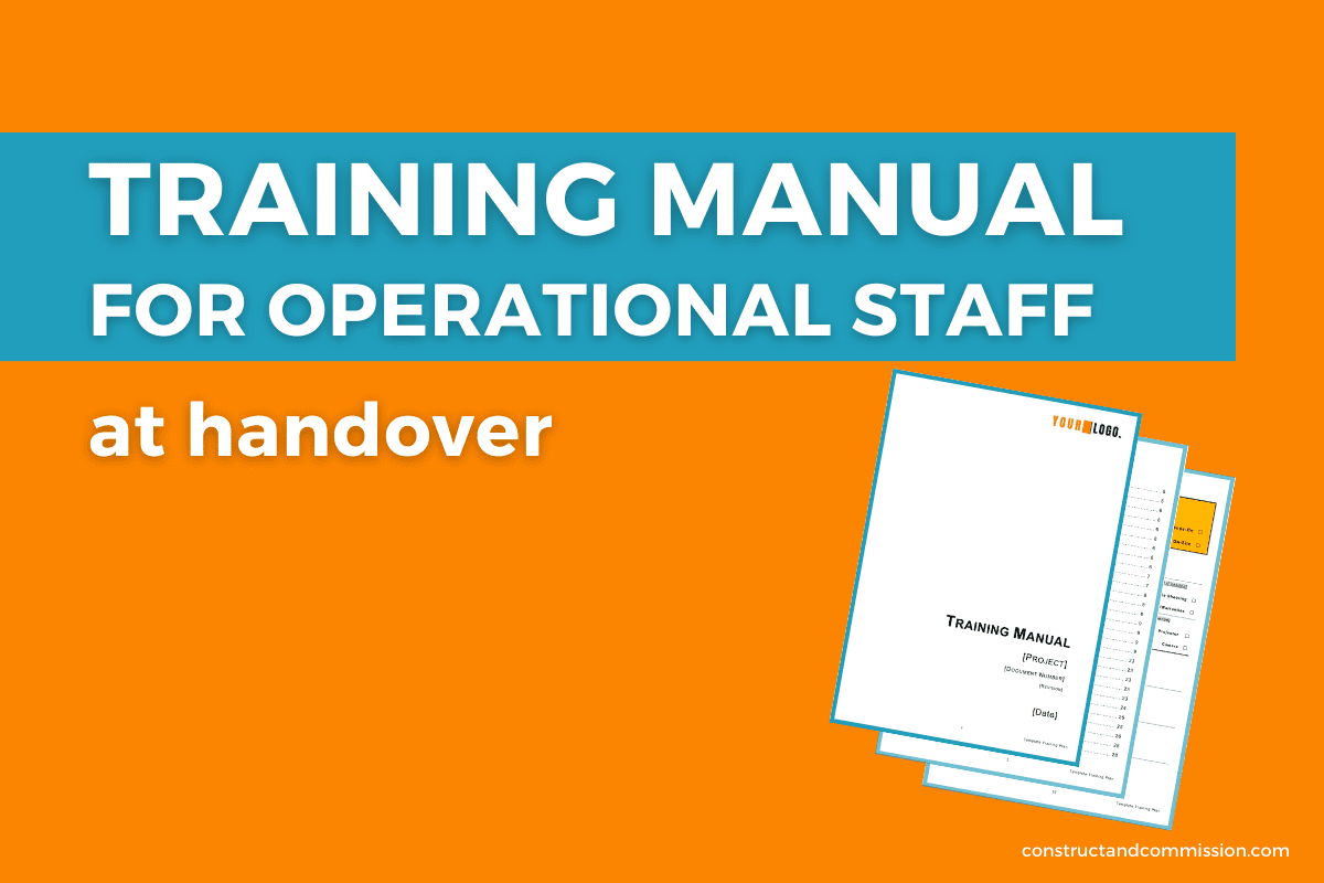 TRAINING MANUAL For Operational Staff At Handover With Template